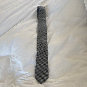 Banana Republic Black and White Silk Tie